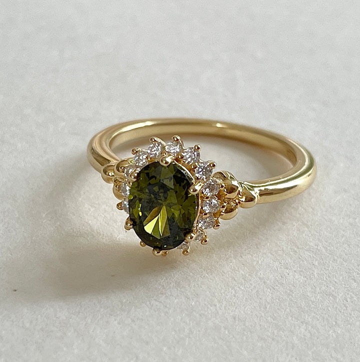 Ring with colored stones - 124131Y