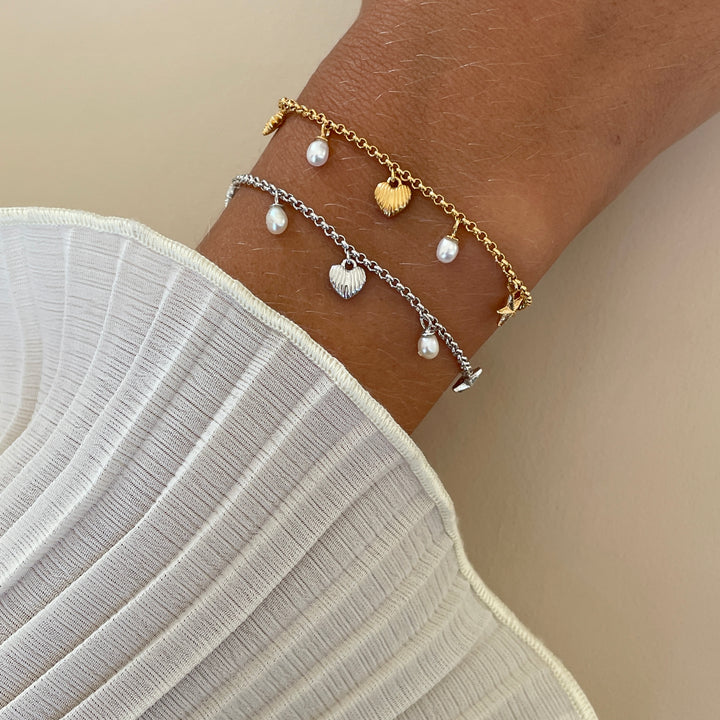 Bracelet with charms and pearls - 22464Y