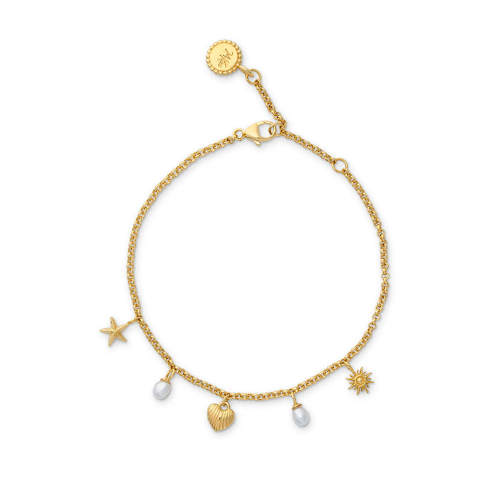 Bracelet with charms and pearls - 22464Y