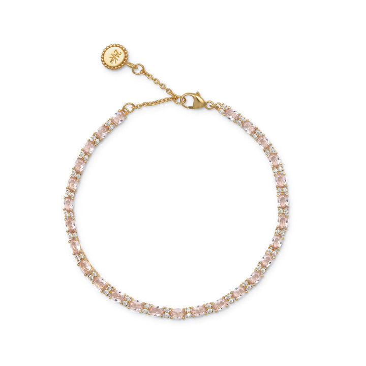 Bracelet with pink stones - 22475Y