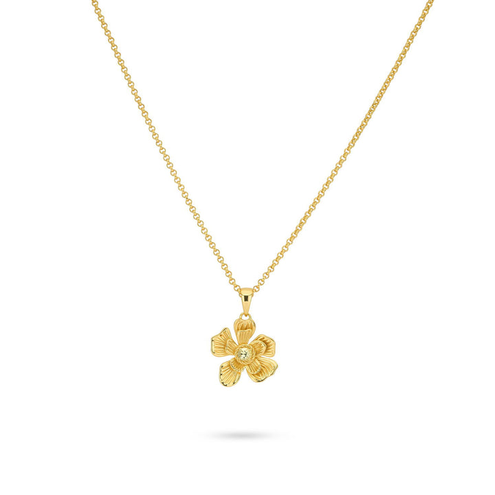 Necklace with statement flower - 32485Y