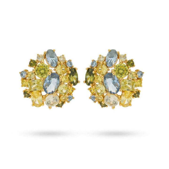 Earring with colored stones - 424119Y