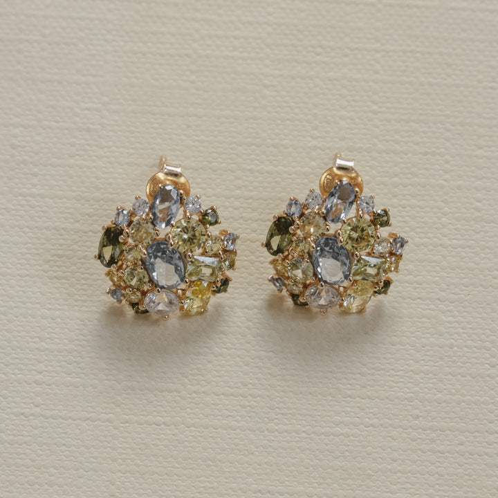 Earring with colored stones - 424119Y