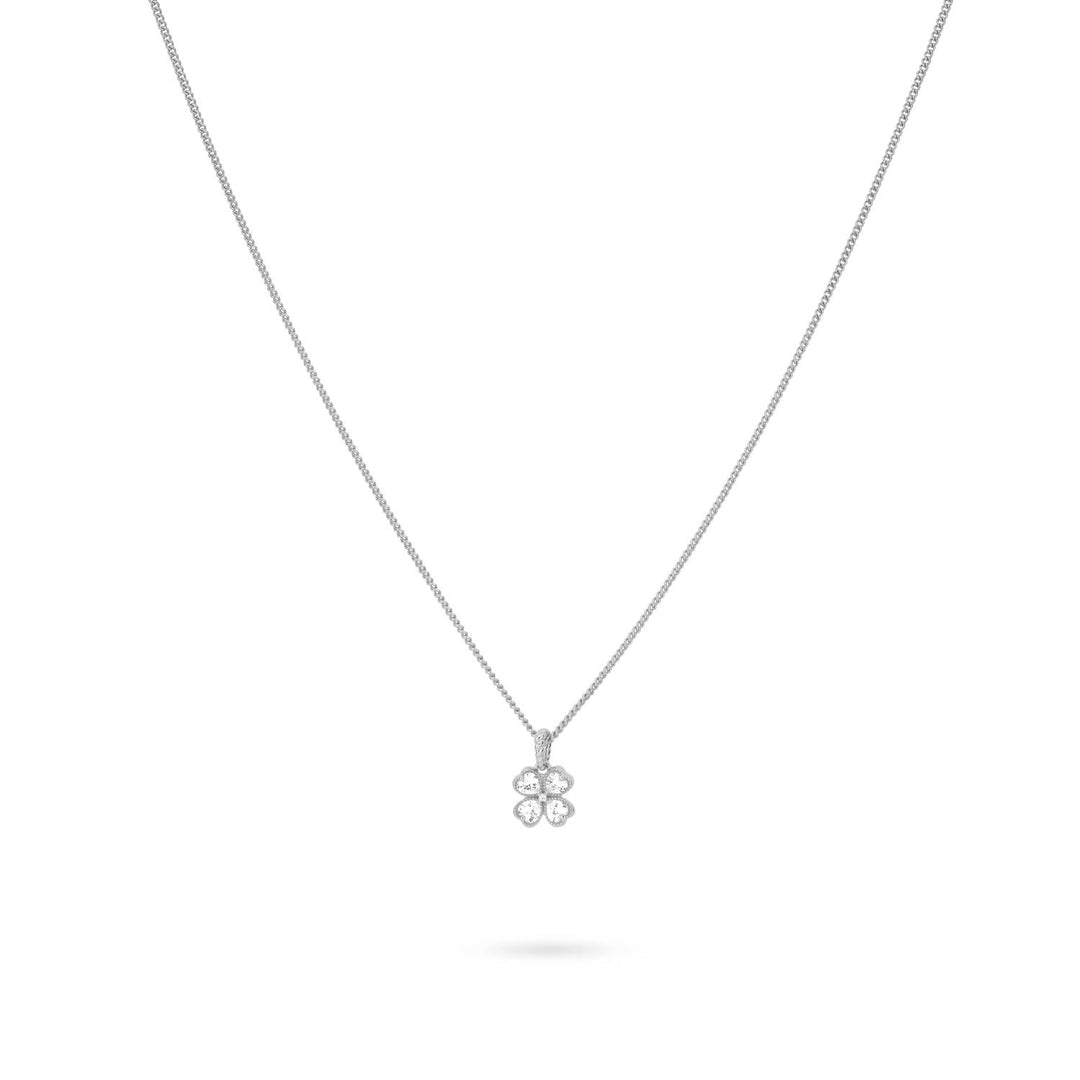 Necklace with clover pendant