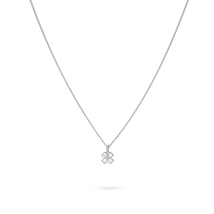 Necklace with clover pendant - 32489S