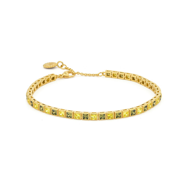 Tennis bracelet with colored stones - 22471Y