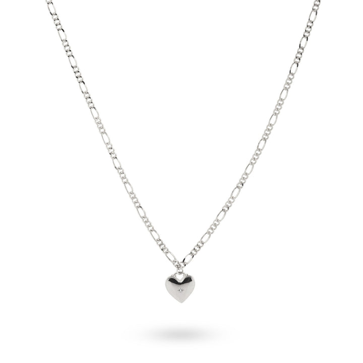 Ketting met hart en steentje - 32408S